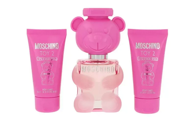 Dovanų rinkinys moterims Moschino Toy 2 Bubble Gum (EDT, 50 ml + dušo želė, 50 ml + kūno losjonas, 50 ml)