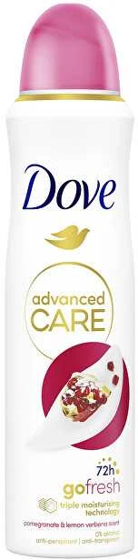 Dove Advanced Care dezodorantas su granatų aromatu