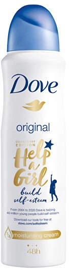 Dove Original purškiamas dezodorantas su akcija