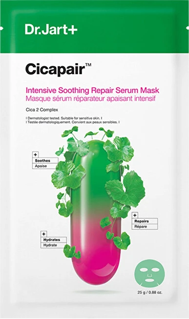 Dr. Jart+ Cicapair Intensive Soothing Repair Serum Mask veido kaukė, 25 g