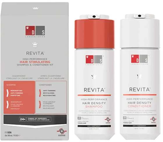 DS Laboratories DS "Revita" plaukų slinkimą stabdantis šampūnas 205ml + plaukų slinkimą stabdantis kondicionierius 205ml, 2 vnt