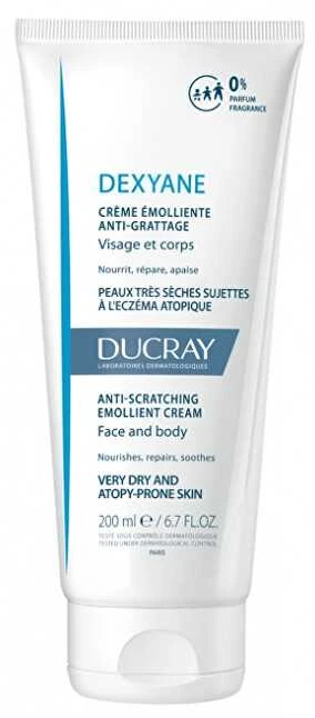 Ducray Dexyane emolientinis kremas nuo įbrėžimų 400ml
