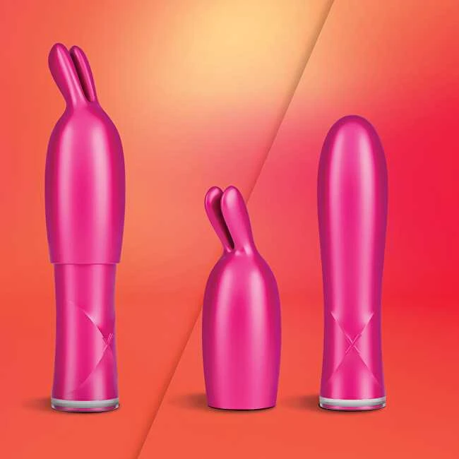 Durex Žaiskite Vibe & Tease 2in1 vibratorių su stimuliuojančiu antgaliu