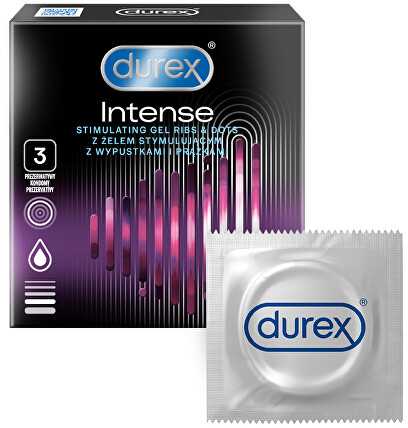 Durex Intense Stimuliuojamieji prezervatyvai (3 vnt.)