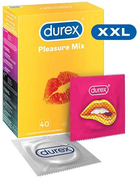 Stimuliuojantys prezervatyvai Durex Pleasure Mix 40 vnt