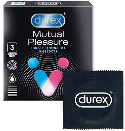 „Durex Mutual Pleasure“ prezervatyvai 3 vnt.