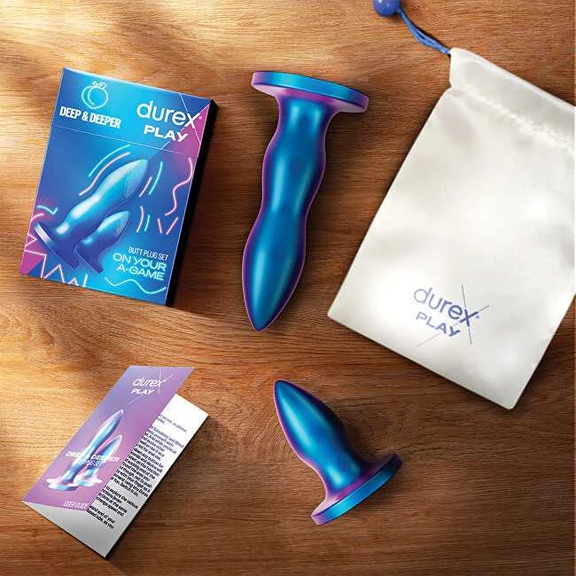 DUREX_SET Play Deep &amp; Deeper Butt Plug korki analne