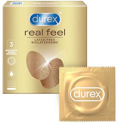 Durex Real Feel prezervatyvai be latekso 3 vnt.Be latekso