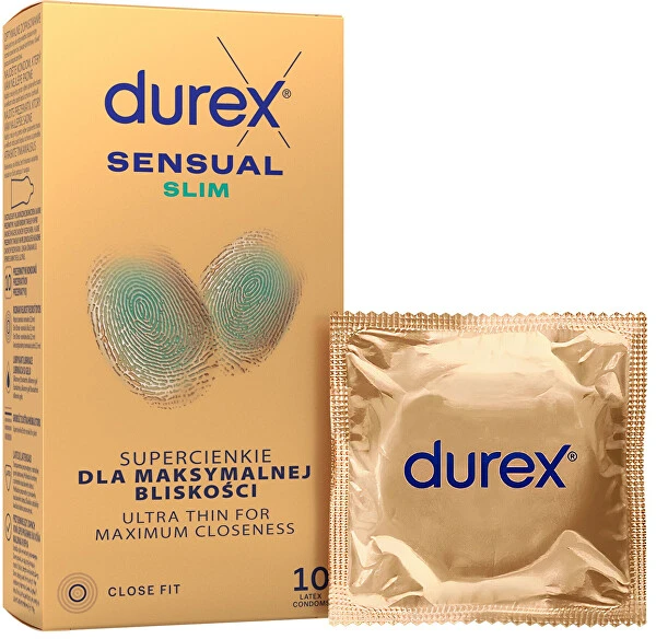 Durex Sensual Slim latekso prezervatyvai 10 vnt