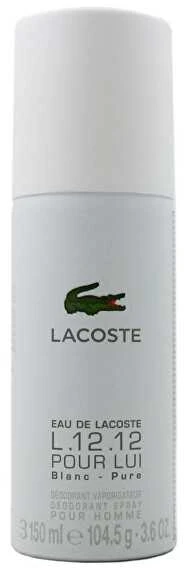 Lacoste Eau de Lacoste L.12.12 Blanc Dezodorantas vyrams, 150 ml