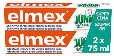 Elmex Vaikiška dantų pasta Junior Duopack 2 x 75 ml