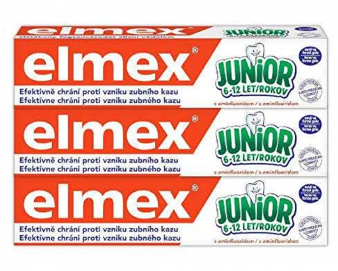 Elmex Children´s toothpaste Junior Trio 3 x 75 ml