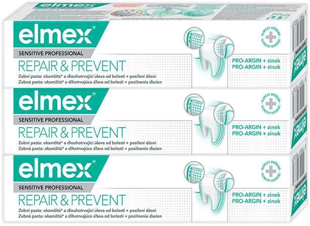 Elmex Sensitive Professional Repair & Prevent Trio Dantų pasta (3 pcs) - Dantų pasta for pain relief