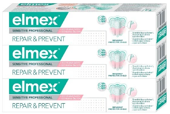 Elmex Sensitive Professional Repair & Prevent Trio Dantų pasta (3 pcs) - Dantų pasta for pain relief
