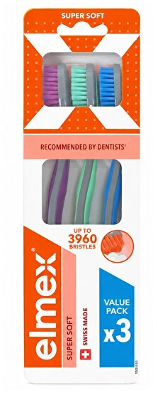 Elmex Super Soft Multipack Dantų šepetėlis 3960 3 pcs
