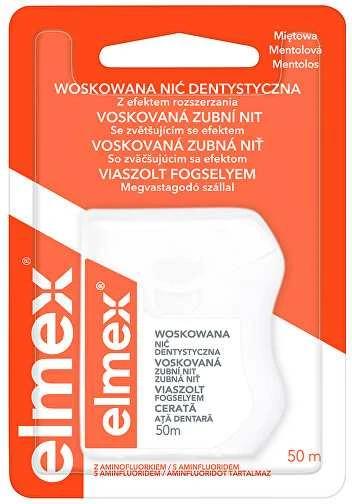 Elmex Dantų siūlas su vašku 50 m