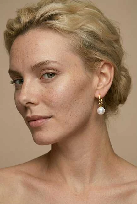 Emily Westwood Auksuoti auskarai su perlais 2in1 Emvora EWE260825G