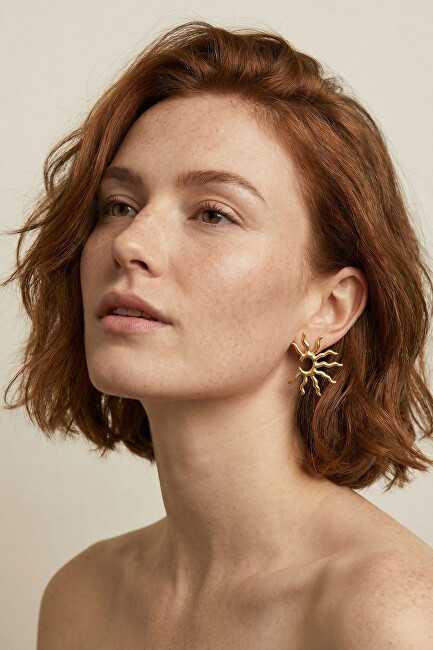 Emily Westwood Auksuoti saulės formos auskarai Lunara EWE260568G