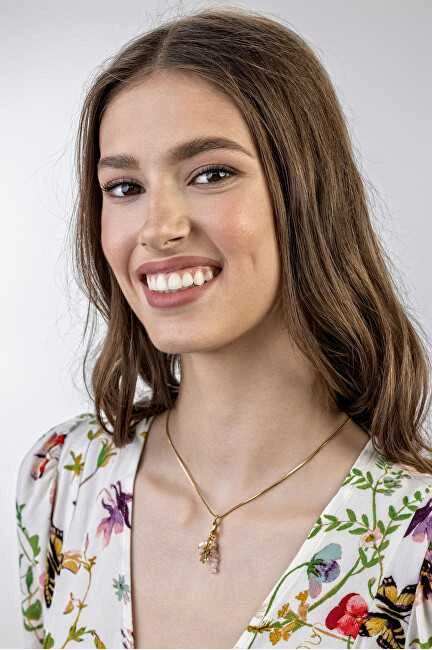 Emily Westwood Subtilus paauksuotas vėrinys su drugeliu EWN23046G