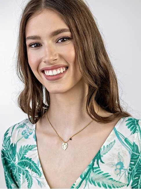 Emily Westwood Originalus paauksuotas vėrinys „Leaf Katherine EWN23043G“