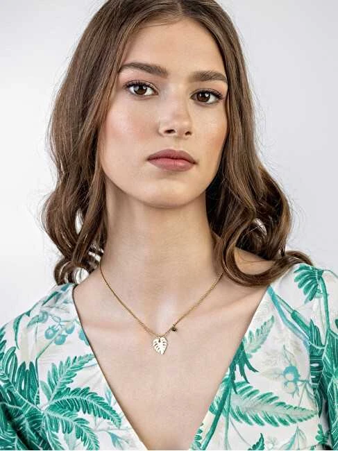 Emily Westwood Originalus paauksuotas vėrinys „Leaf Katherine EWN23043G“