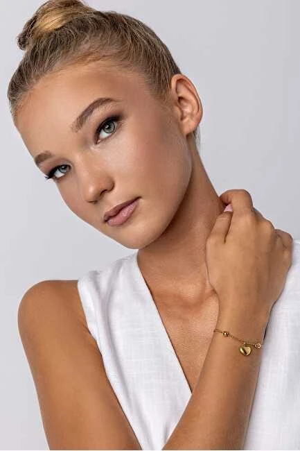 Emily Westwood Romantiška plieninė apyrankė su širdelėmis Jazlyn EWB24001G