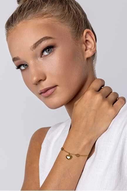 Emily Westwood Romantiška plieninė apyrankė su širdelėmis Jazlyn EWB24001G