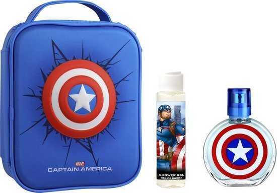 Fragrances For Children "Marvel Captain America" tualetinis vanduo su purškikliu 100 ml, 3 dalių rinkinys