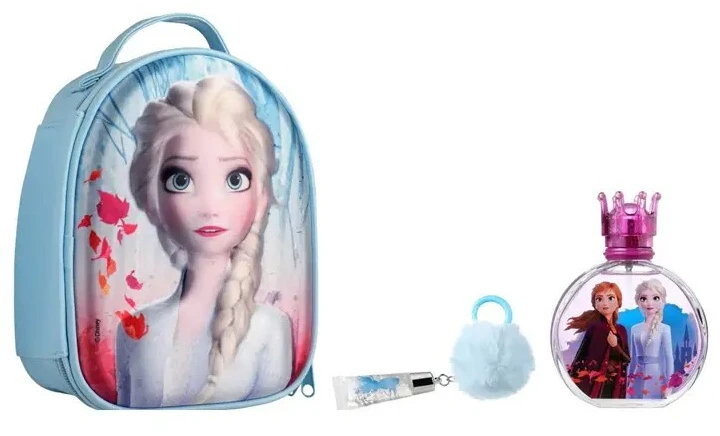Fragrances For Children 3 dalių rinkinys Disney Frozen II Backpack Eau De Toilette Purškiklis, 100ml