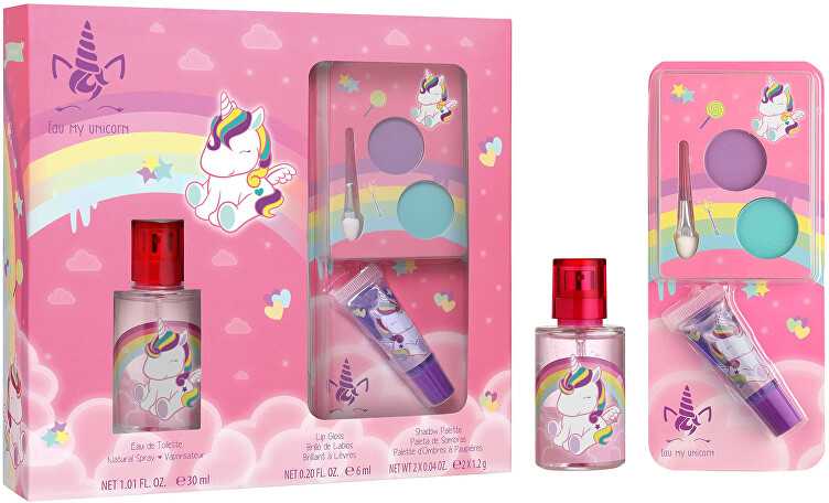 Fragrances For Children EP Line Eau My Unicorn - EDT 30 ml + lūpų blizgis + akių šešėliai
