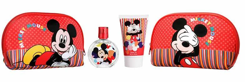 Disney Mickey Eau De Toilette Purškiklis 50ml 3 dalių rinkinys