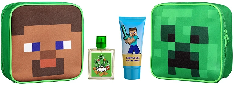 Cartoon Minecraft Eau De Toilette Purškiklis, 50 ml Set 3 Pieces