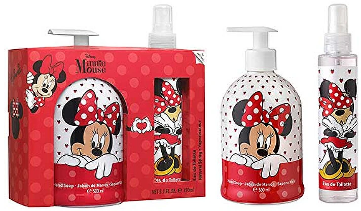 Disney Minnie Mousse rinkinys vaikams (EDP, 150 ml + skystas muilas, 500 ml)