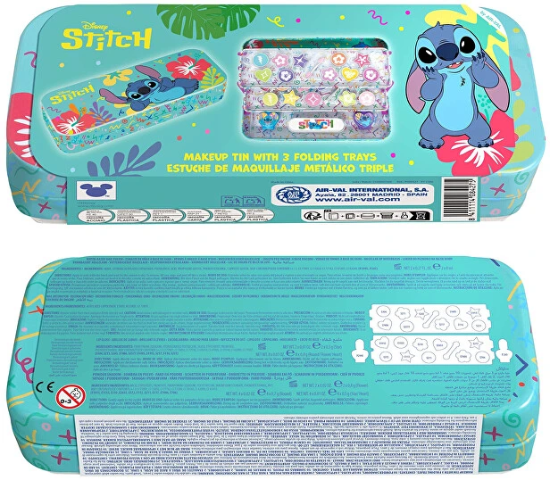 Disney Air-Val Stich Est Metal Maquillaje Tripl