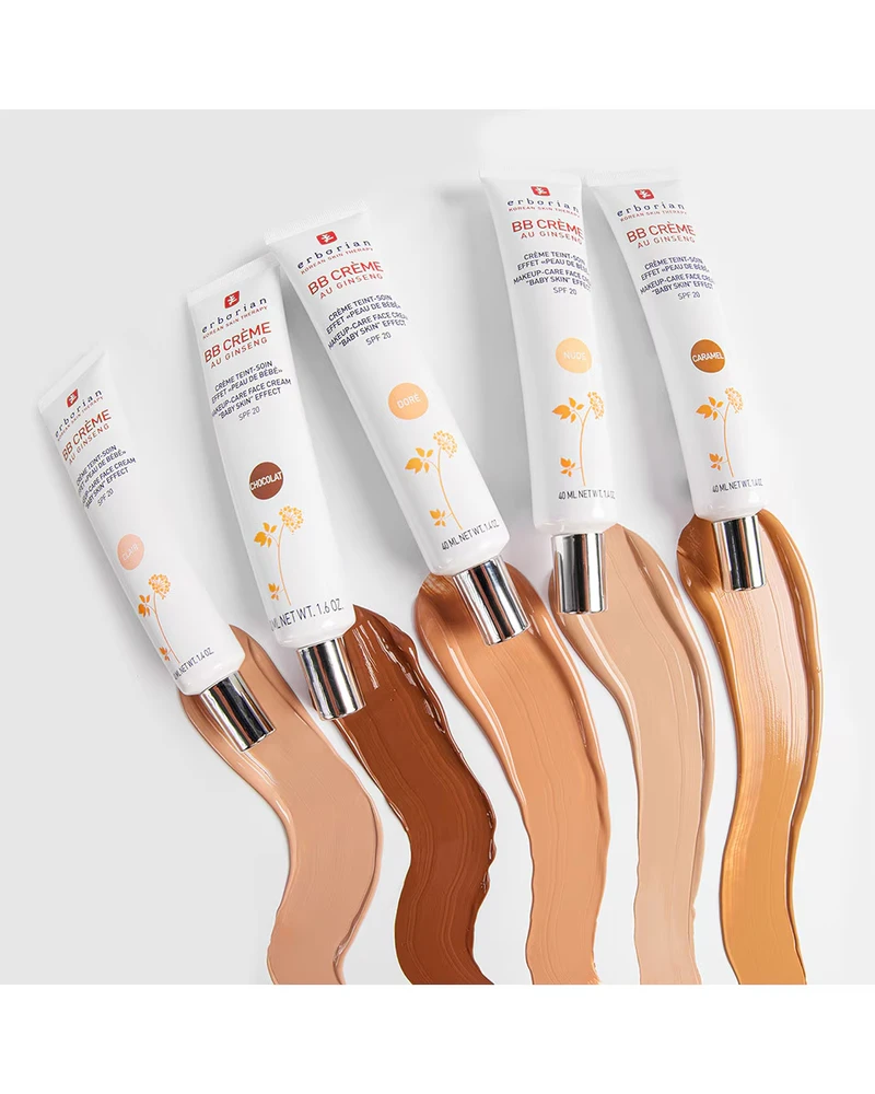 Erborian BB veido kremas su ženšenio ekstraktu ir SPF 20, spalva: Nude, 40 ml