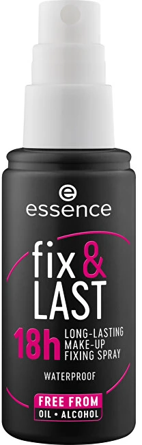 Essence Fix & Last Atsparus vandeniui Makeup Fixer Purškiklis, 50 ml