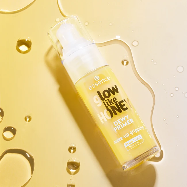 „Essence Cosmetics Glow Like Honey“ makiažo pagrindas, švytintis kaip medus, 30 ml