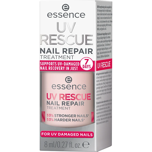 Essence Cosmetics Uv Rescure Tratamiento Reparador De Uñas 01, 8 ml