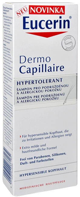 Eucerin DermoCapillaire Hypertolerant Extra Mild Šampūnas Šampūnas moterims, 250 ml