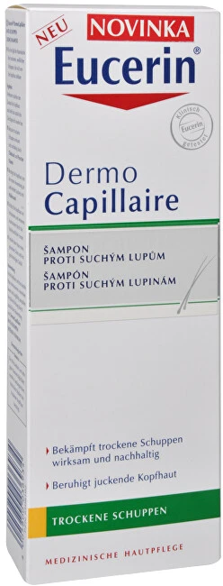Eucerin DermoCapillaire Šampūnas šampūnas nuo pleiskanų sausai galvos odai, 250 ml
