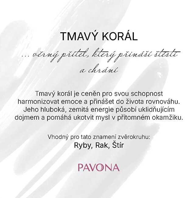 Evolution Group Tamsiai koralų mineralinė apyrankė 43056.3