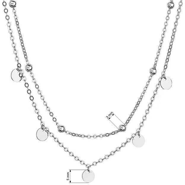 Evolution Group Double sidabrinis pendant pakabukas 62007