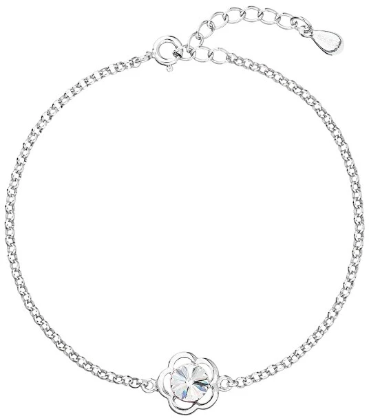 Evolution Group Sidabrinis apyrankė su Swarovski kristalu 33117.1