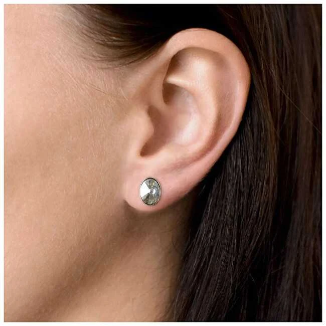 Evolution Group Sidabriniai auskarai su Swarovski kristalais 31274.5 Mėlyna Shadow