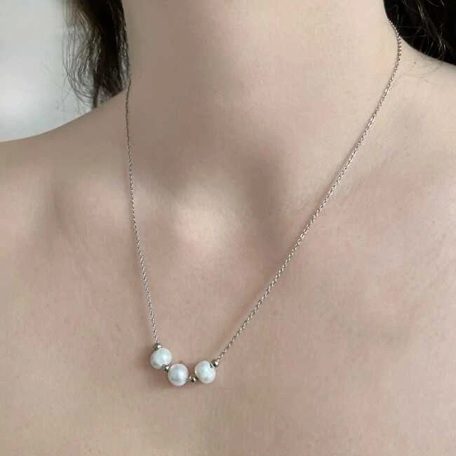 Evolution Group Sidabrinis pakabukas with genuine pearls Pavon 22017.1