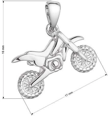 Evolution Group Sidabrinis pakabukas Motociklas 64015