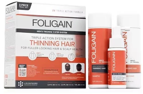 „Foligain Triple Action“ vyrų plaukų slinkimo kelioninis rinkinys