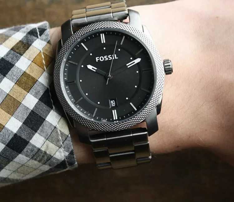 Vyriškas laikrodis FOSSIL Machine Pilkas FS4774 + BOX