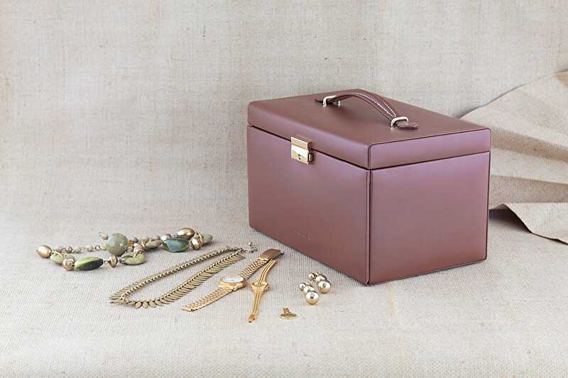 Friedrich Lederwaren Cordoba 26217-3 modern ruda jewelry box