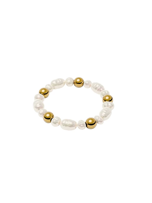 Furiosa Adjustable auksinis-plated ring with real pearls Ariel Pearls SR-ARIEL-G